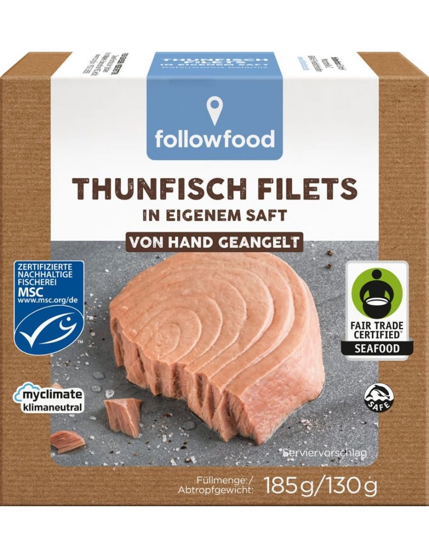 Thunfisch Filets im eigenen Saft 8 Stück zu 185 g