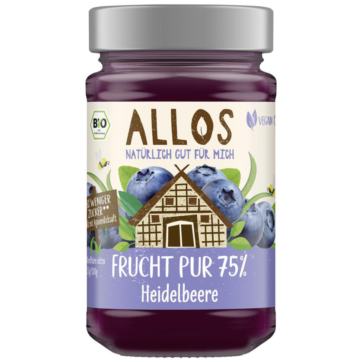 Allos Frucht pur Heidelbeere