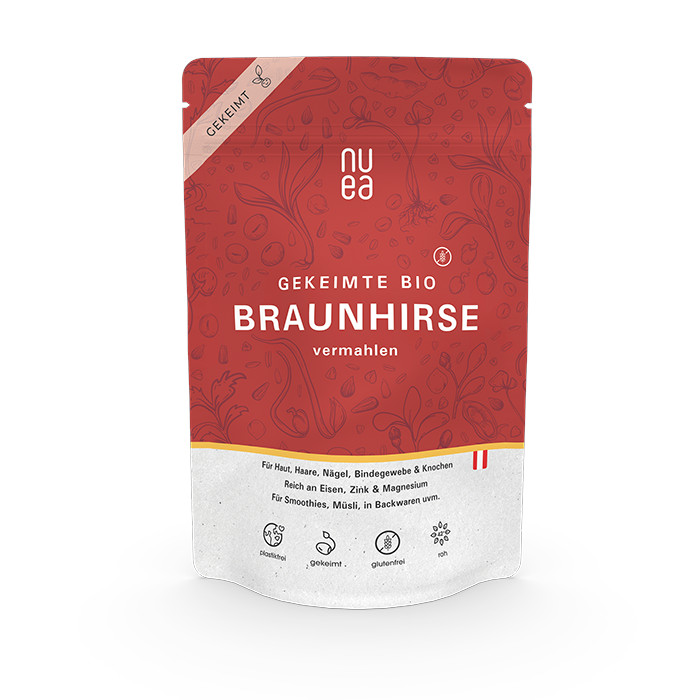 NUEA - Gekeimte Bio-Braunhirse vermahlen 250 g