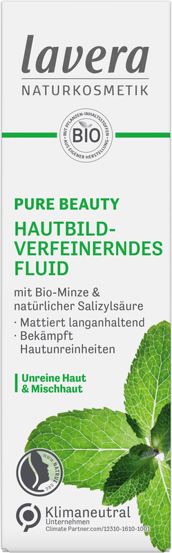 Lavera Naturkosmetik - PURE BEAUTY Hautbildverfeinerndes Fluid