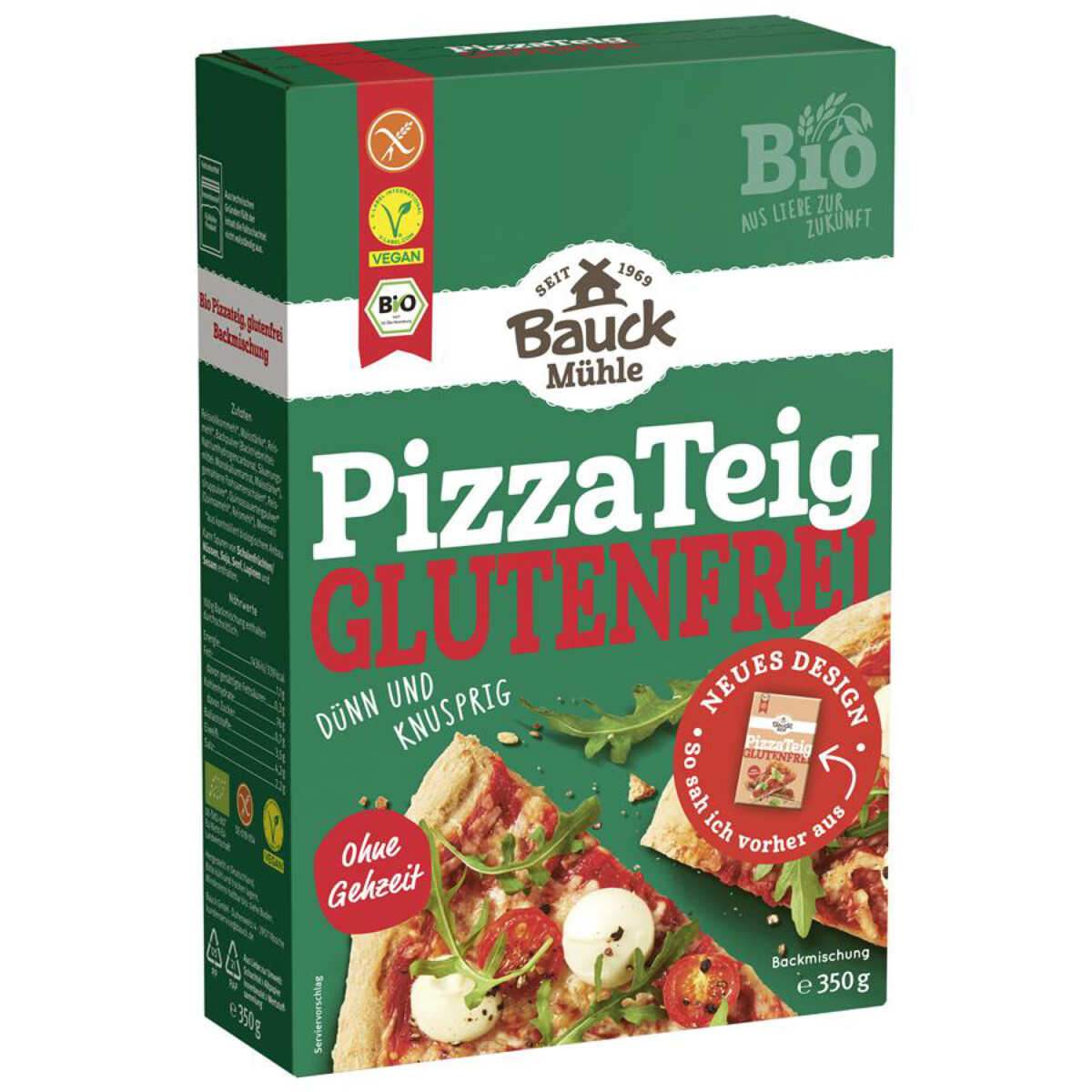 PizzaTeig Glutenfrei Bauck Mühle