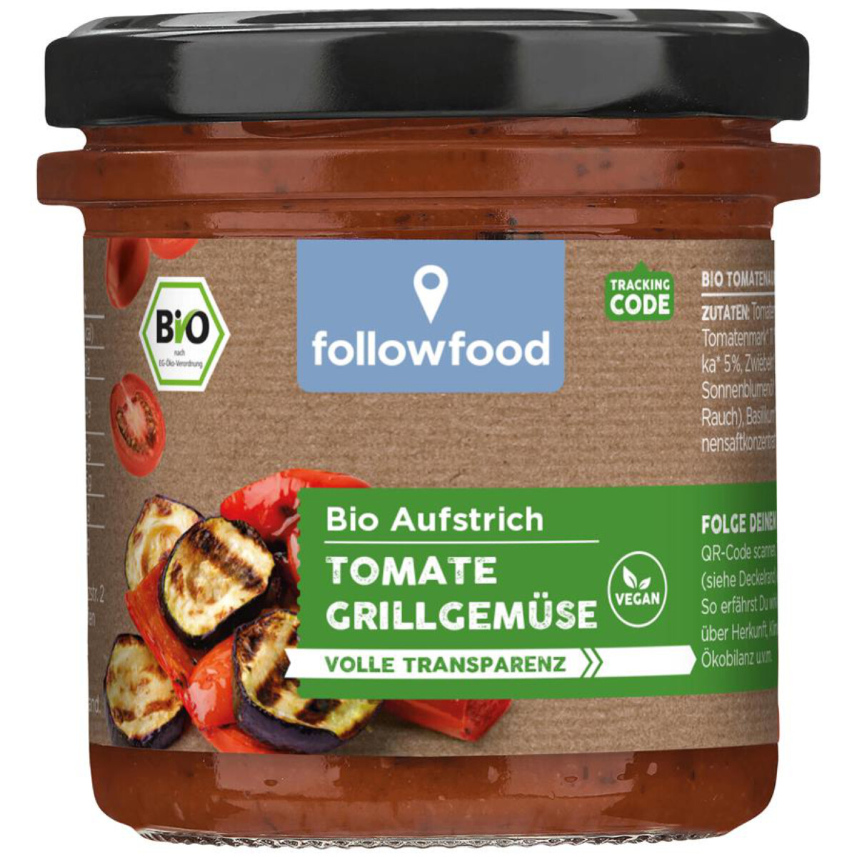 Rettergut - Bio Aufstrich Tomate Grillgemüse