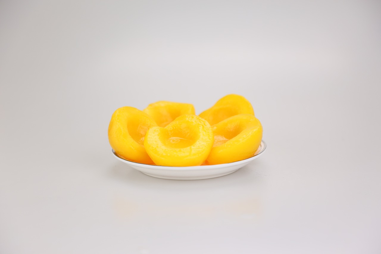 Photo by dingdang-99 food, peach, canned, yellow peach canned, fruit, canned fruit, peach