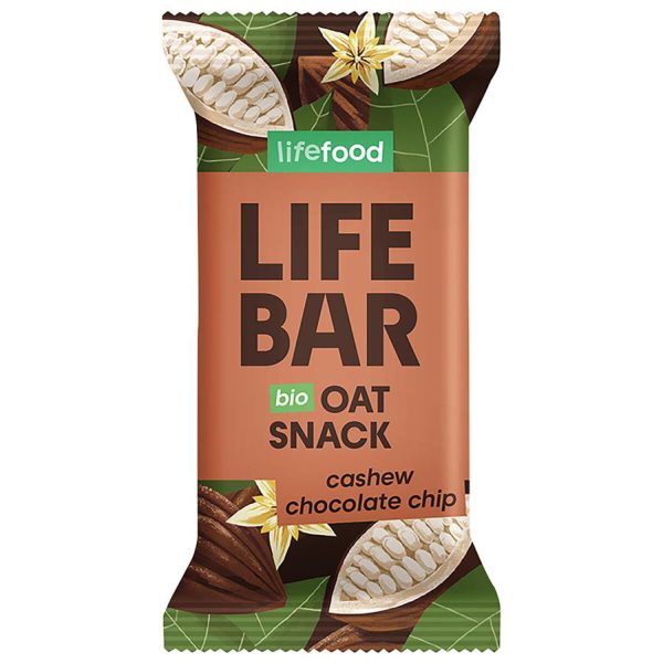 Lifefood - Lifebar Organic Oat Snack Chocolate Chip