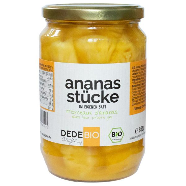 DEDE Bio Ananasstücke