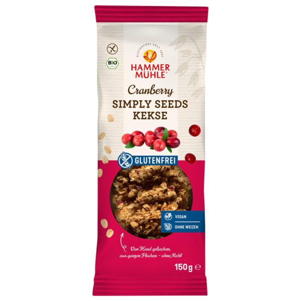 Hammermühle - Cranberry Simply Seeds Kekse 7 Stück zu 150 g