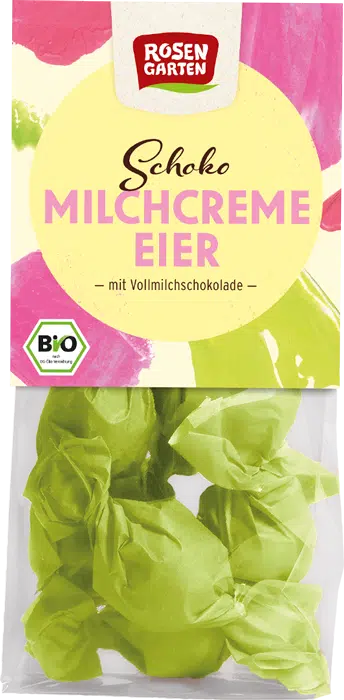 Vollmilchschokoladen-Eier mit Milchcremefüllung