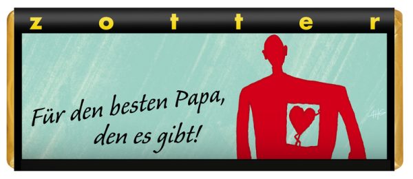 Zotter Schokolade - Für den besten Papa 10 Stück zu 70 g