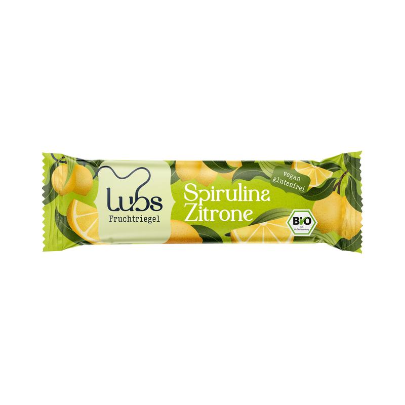 Spirulina-Zitrone-Fruchtriegel-Lubs