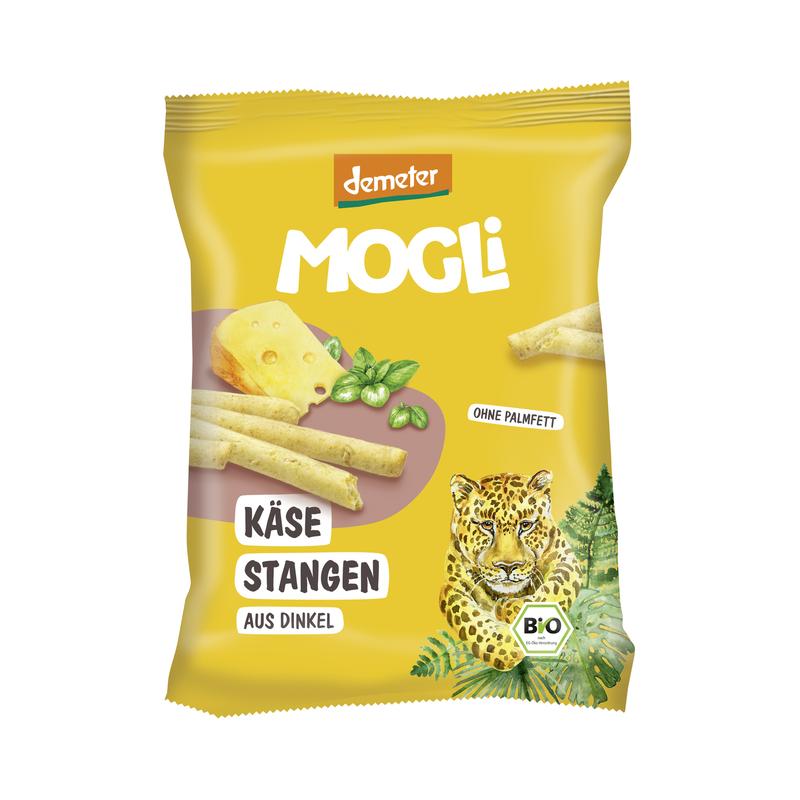Mogli Käse Stangen aus Dinkel 12 Stück zu 75 g
