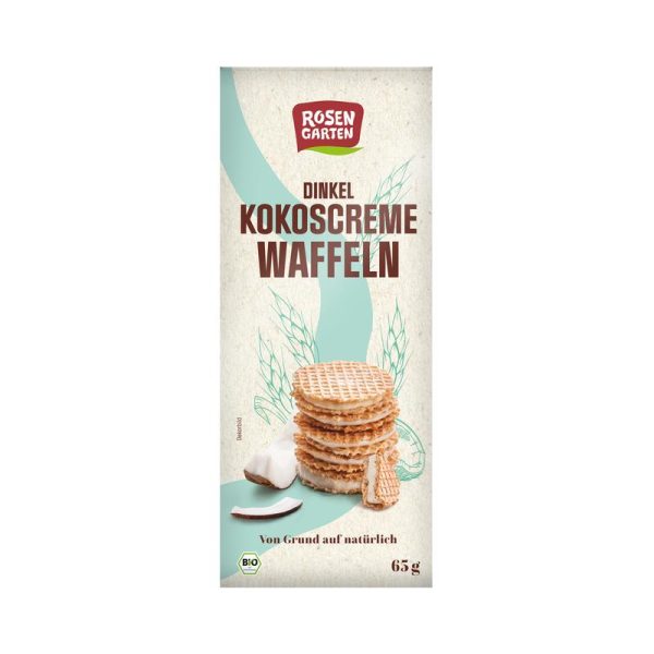 Rosengarten - Dinkel-Kokoscreme-Waffeln