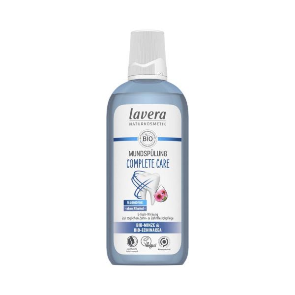 Lavera Naturkosmetik Mundspülung Comp. Care fluoridfrei 4 Stück zu 400 ml
