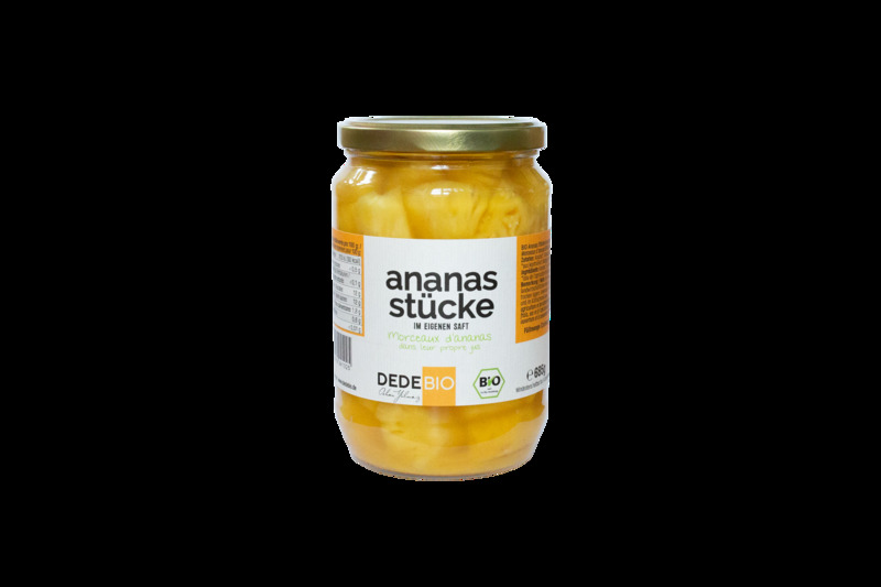 DEDEBIO - DEDEBIO Bio Ananasstücke 685g 6 Stück zuDEDEBIO - DEDEBIO Bio Ananasstücke 685g