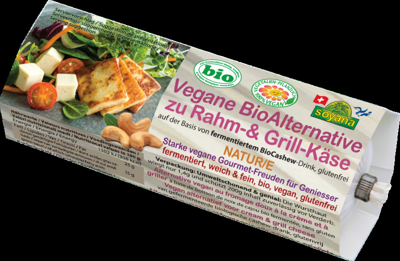 Soyana - Vegane BioAlternative zu Rahm- & Grill-Käse Natur 5 Stück zuSoyana - Vegane BioAlternative zu Rahm- & Grill-Käse Natur