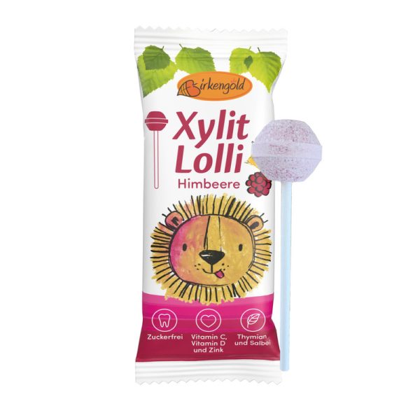 Birkengold - Birkengold Xylit Lolli Himbeere - zuckerfrei 20 Stück zuBirkengold - Birkengold Xylit Lolli Himbeere - zuckerfrei