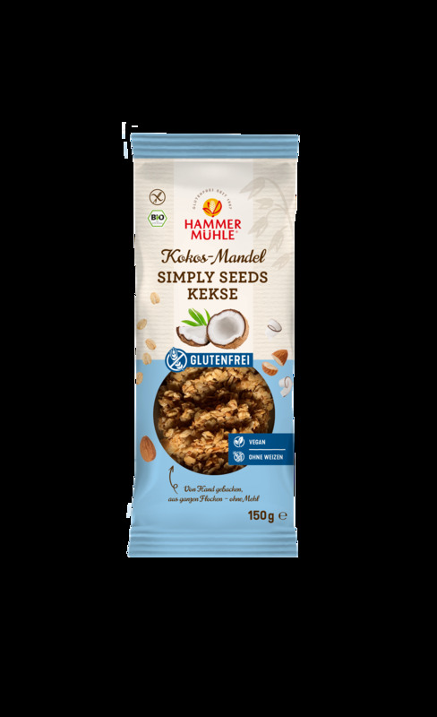 Hammermühle - Bio Simply Seeds Kekse Kokos-Mandel gf 7 Stück zuHammermühle - Bio Simply Seeds Kekse Kokos-Mandel gf