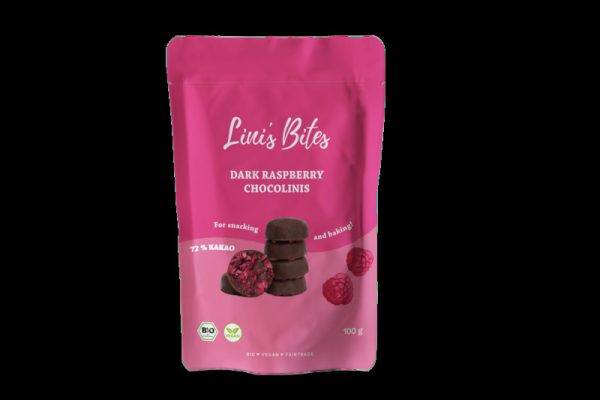 Lini's Bites - Dark Raspberry Chocolinis 10 Stück zuLini's Bites - Dark Raspberry Chocolinis