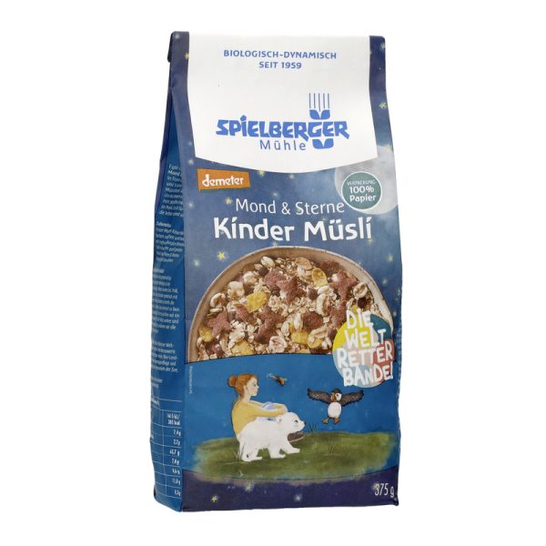 Spielberger Mühle - Mond & Sterne Kinder Müsli 6 Stück zu 375 g