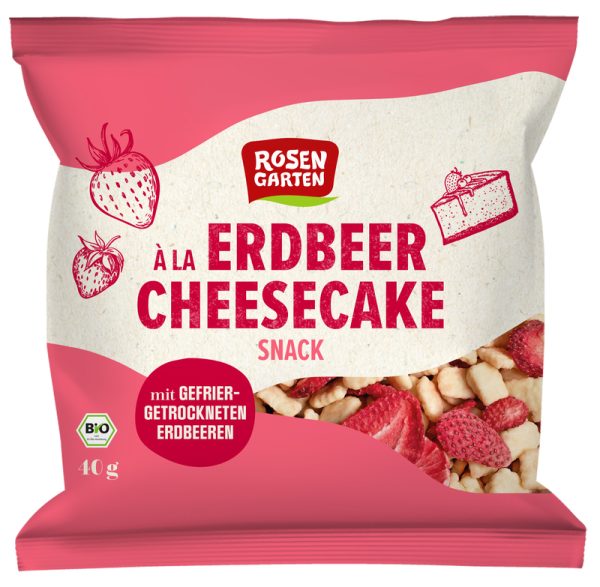 Rosengarten - Erdbeer Cheesecake Snack 12 Stück zu 40 g