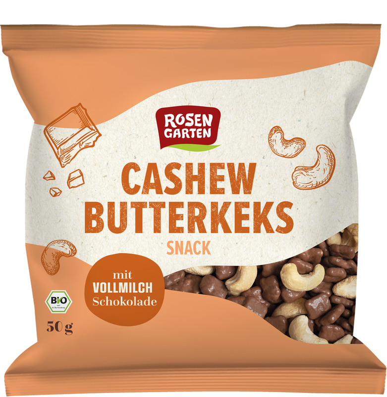 Rosengarten - Cashew Butterkeks Snack 12 Stück zuRosengarten - Cashew Butterkeks Snack