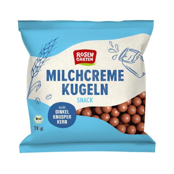 Rosengarten - Milchcreme-Kugeln mit Dinkel-Knusper-Kern