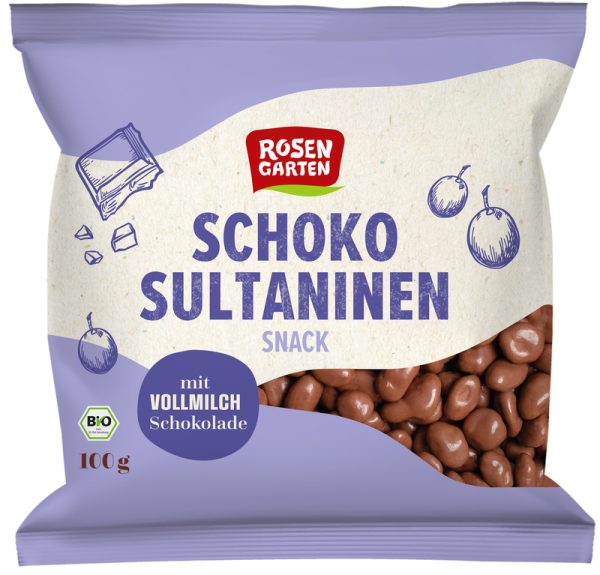 Rosengarten - Schoko Sultaninen Snack 12 Stück zuRosengarten - Schoko Sultaninen Snack