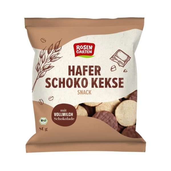 Rosengarten - Hafer Schoko Kekse Snack 10 Stück zu 80 g