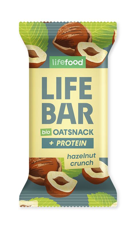 Lifefood - Lifebar Oat Snack Protein Hazelnut Crunch 15 Stück zuLifefood - Lifebar Oat Snack Protein Hazelnut Crunch