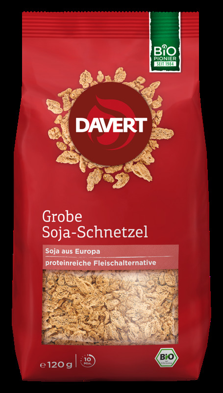 Davert - Grobe Soja-Schnetzel 120g 6 Stück zuDavert - Grobe Soja-Schnetzel 120g