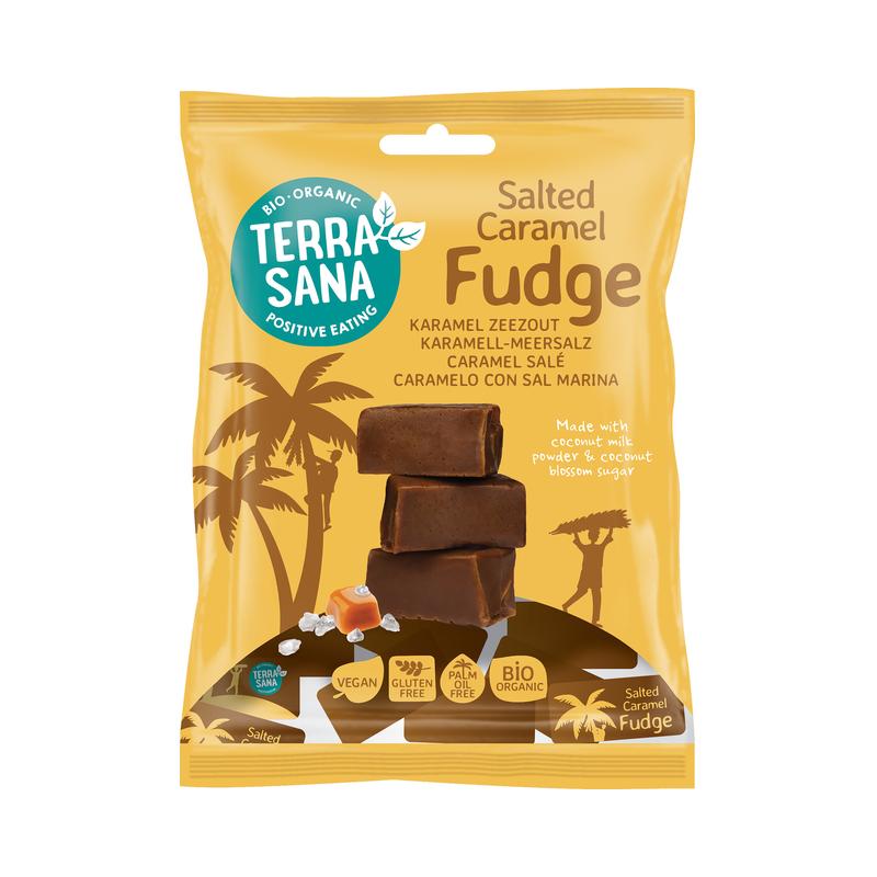 TerraSana Karamellbonbon Fudge Karamell-Meersalz 10 Stück zu 150 g