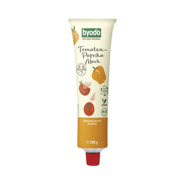 Byodo - Tomaten-Paprika Mark Doppelfrucht, in der Tube