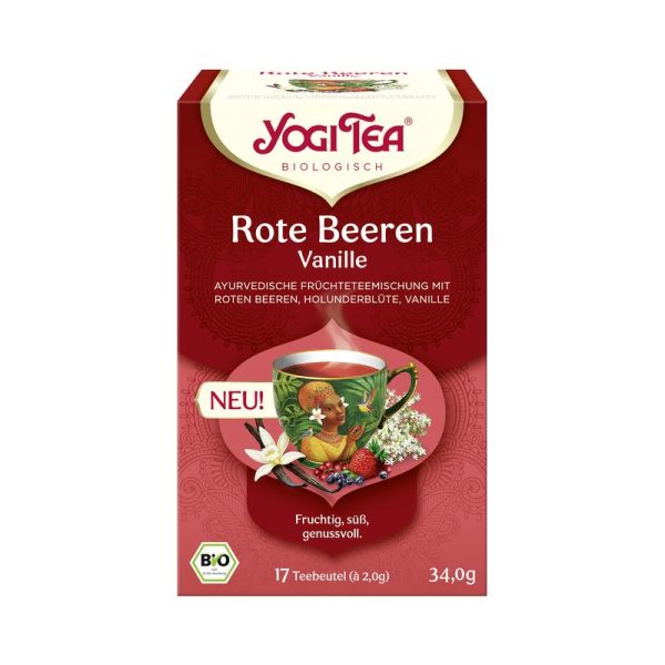 Yogi Tea - Rote Beeren Vanille 6 Stück Teebeutel
