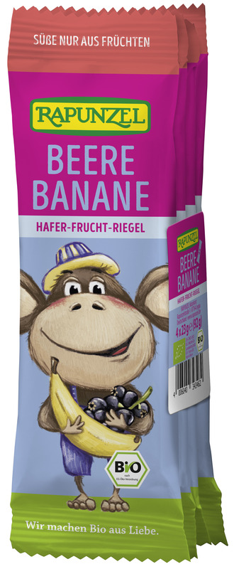 Rapunzel - Kinder Hafer-Frucht-Riegel Beere-Banane 6 Stück zuRapunzel - Kinder Hafer-Frucht-Riegel Beere-Banane