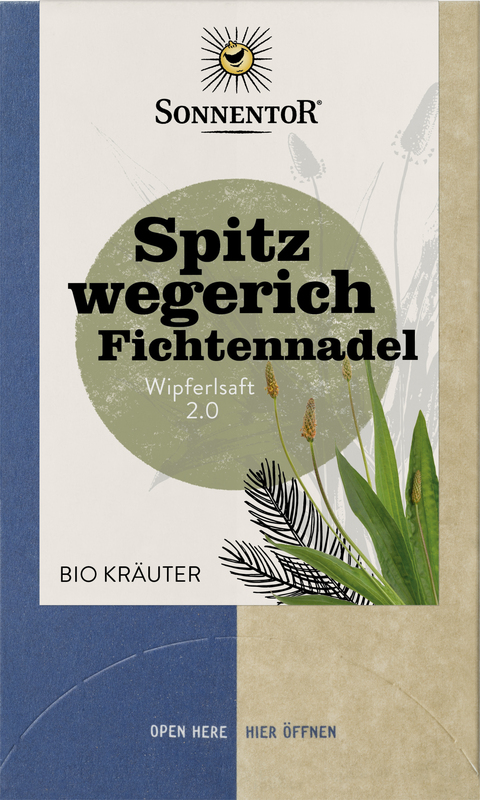 Sonnentor - Spitzwegerich-Fichtennadel Teebeutel