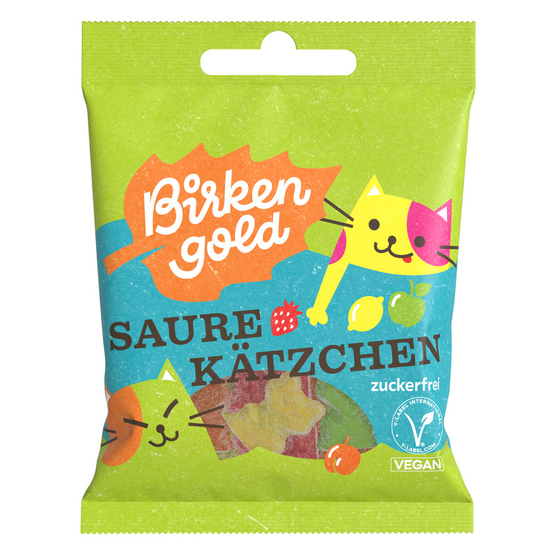 Birkengold - Birkengold Saure Kätzchen - zuckerfrei 10 Stück zuBirkengold - Birkengold Saure Kätzchen - zuckerfrei