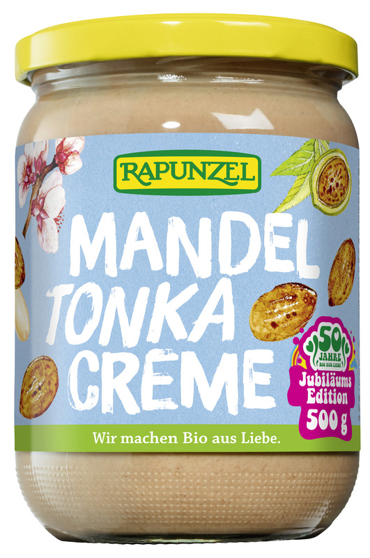 Rapunzel - Mandel-Tonka-Creme 6 Stück zu Vorratsglas