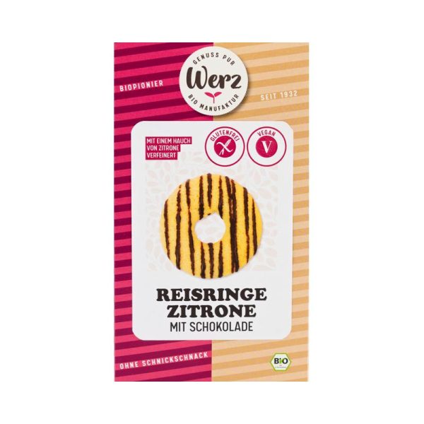 Werz Naturkornmühle - Reis Ringe Zitrone mit Schokolade