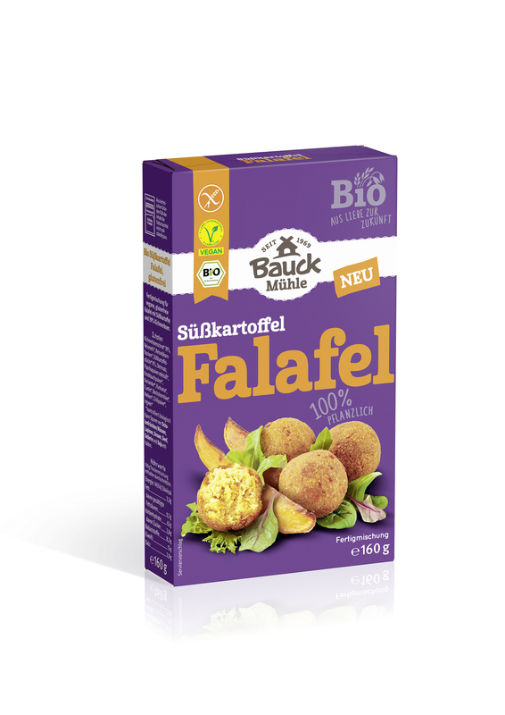 Bauck Mühle - Süßkartoffel Falafel bio gf 6 Stück zuBauck Mühle - Süßkartoffel Falafel bio gf