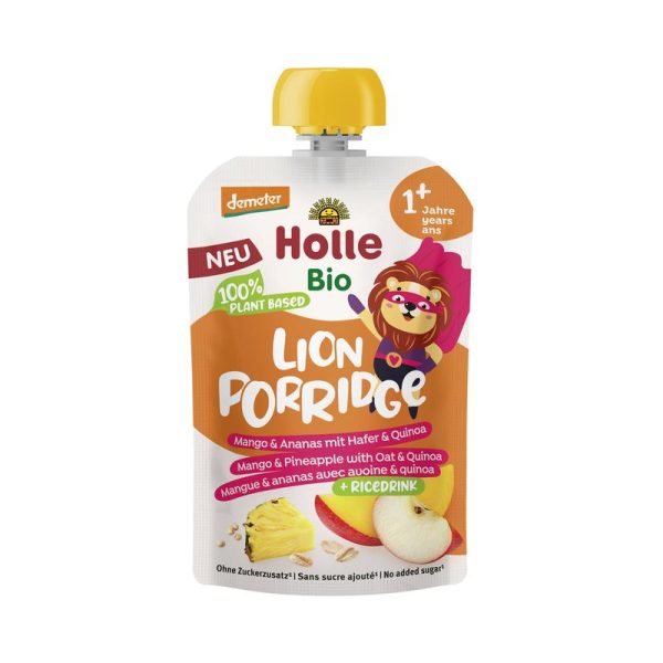 Holle Lion Porridge - Mango & Ananas mit Hafer & Quinoa 6 Stück zu 110 g
