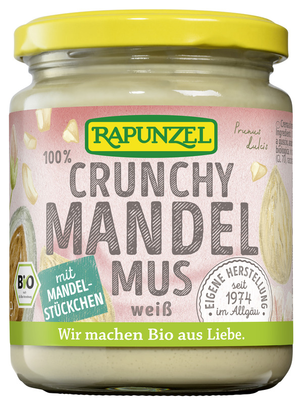 Rapunzel - Mandelmus weiß Crunchy 6 Stück zu aus Europa