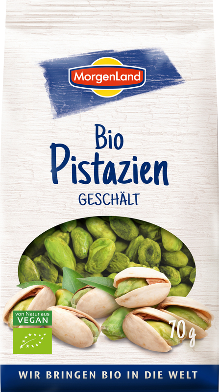 MorgenLand - Bio Pistazien 8 Stück zu geschält