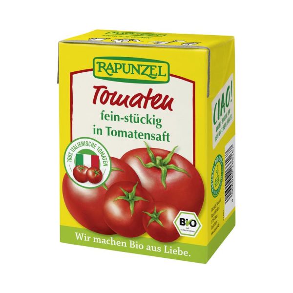 Rapunzel - Tomaten fein-stückig in Tomatensaft im Tetra Pak