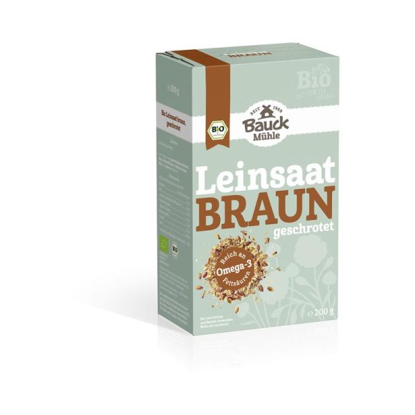 Bauckhof Leinsaat geschrotet Bio 6 Stück zu 200 g
