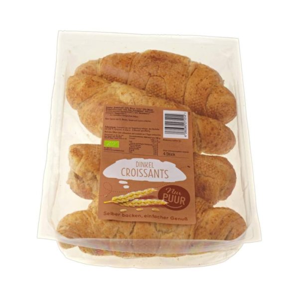 Nur Puur Dinkel Croissant, 4 Stück 6 Stück zu 200 g