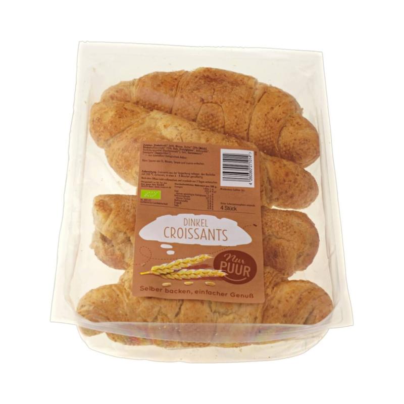 Nur Puur Dinkel Croissant, 4 Stück 6 Stück zu 200 g