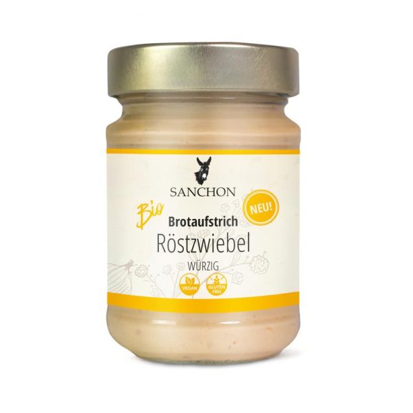 Sanchon Bio Brotaufstrich Röstzwiebel, SANCHON 6 Stück zu 175 g