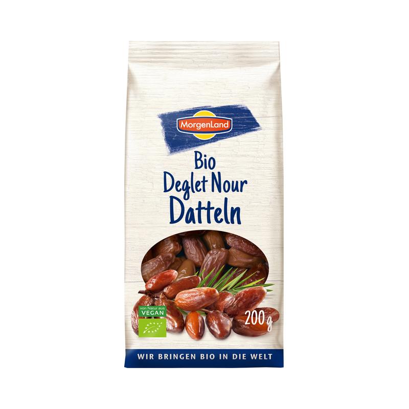 Morgenland Bio Deglet Nour Datteln 8 Stück zu 200 g