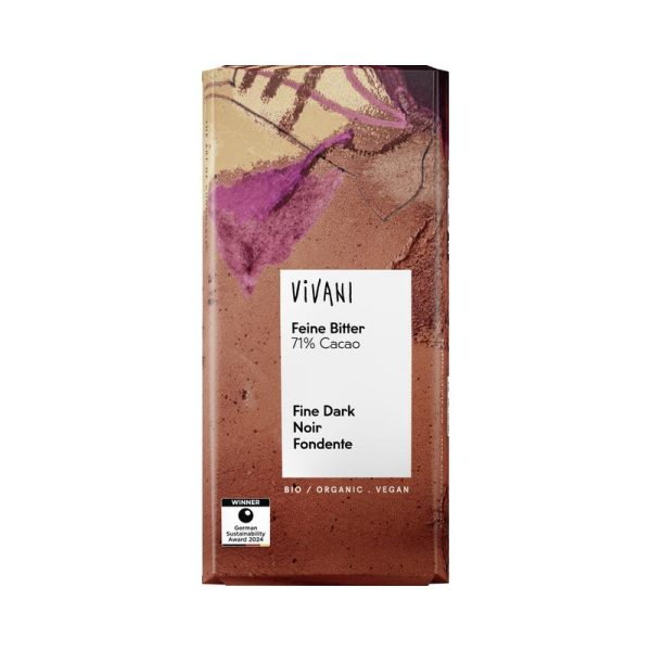 Vivani Schokolade Feine Bitter 71% Cacao 12 Stück zu 80 g
