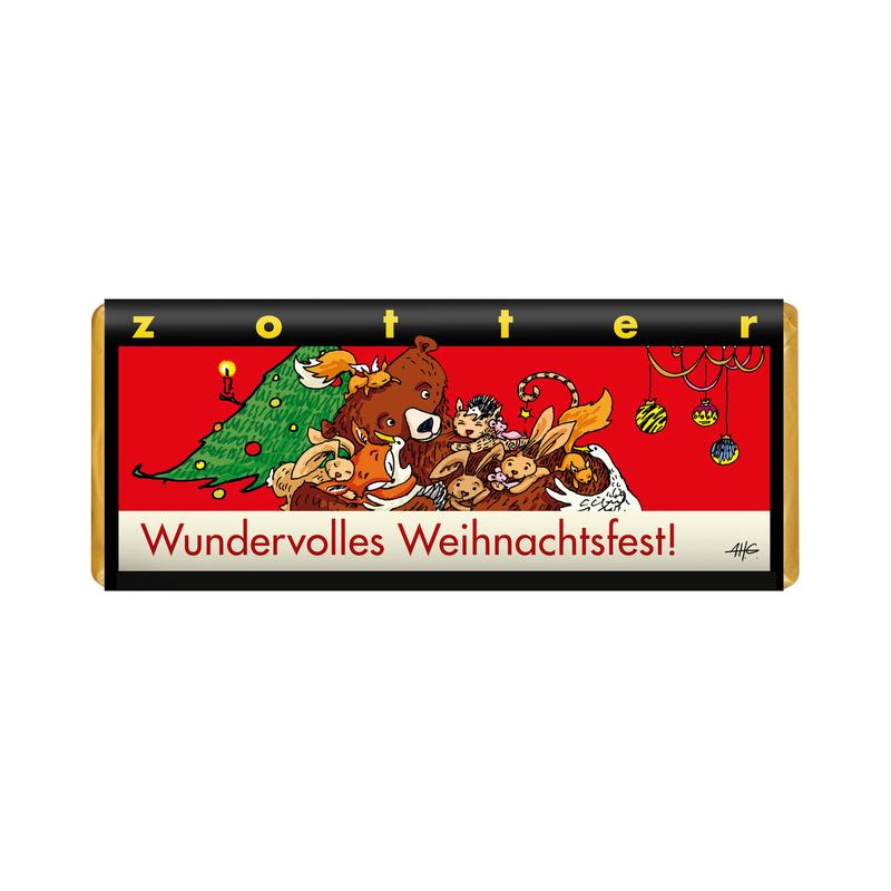 Zotter Schokolade Wundervolles Weihnachtsfest