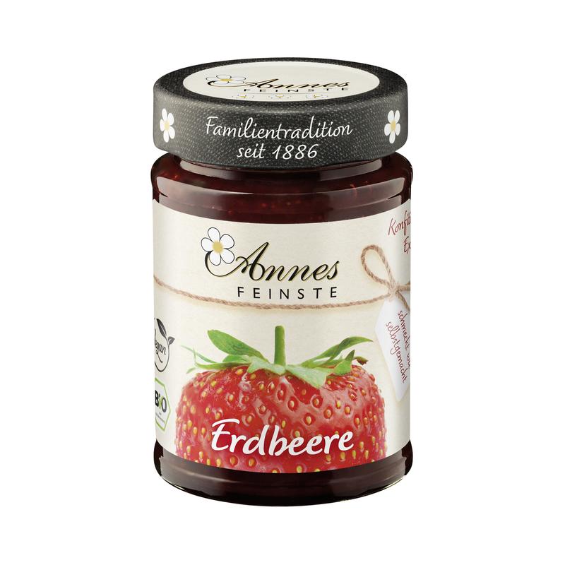 Annes Feinste Bio Erdbeer Konfitüre extra 6 Stück zu 225 g